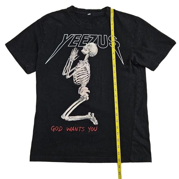 Kanye West Concert Tour T-Shirt Yeezus 2013 God Wants You Black Tee Size Medium - Picture 5 of 5